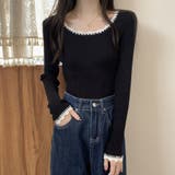 リブニット バイカラー 細身 | shoppinggo | 詳細画像14 