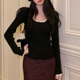リブニット バイカラー 細身 | shoppinggo | 詳細画像16 