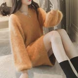 キャメル | ニットワンピース レディース モヘアニット | shoppinggo