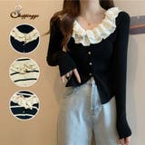 ニットセーター Vネック レディース | shoppinggo | 詳細画像1 