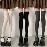 ニーハイソックス 縦リブ ストッキング | shoppinggo | 詳細画像6 