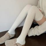 ニーハイソックス 縦リブ ストッキング | shoppinggo | 詳細画像12 