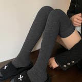 ニーハイソックス 縦リブ ストッキング | shoppinggo | 詳細画像18 