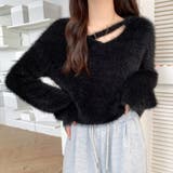 ニットセーター Vネック シャギーニット | shoppinggo | 詳細画像9 