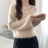 ニットセーター Vネック シャギーニット | shoppinggo | 詳細画像13 