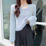 ニットセーター Vネック シャギーニット | shoppinggo | 詳細画像14 