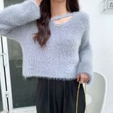 ニットセーター Vネック シャギーニット | shoppinggo | 詳細画像15 