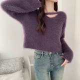 ニットセーター Vネック シャギーニット | shoppinggo | 詳細画像19 