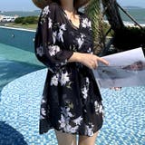 水着 花柄 上下3点セット | shoppinggo | 詳細画像2 