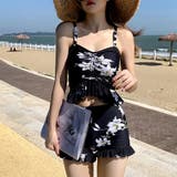 水着 花柄 上下3点セット | shoppinggo | 詳細画像3 