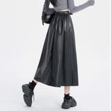 レザースカート レディース PUスカート | shoppinggo | 詳細画像14 