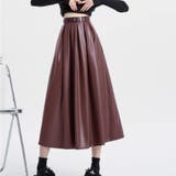 ワインレッド | レザースカート レディース PUスカート | shoppinggo