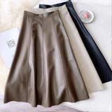 レザースカート レディース PUスカート | shoppinggo | 詳細画像3 