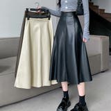 レザースカート レディース PUスカート | shoppinggo | 詳細画像7 
