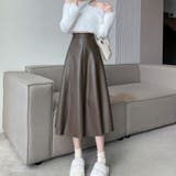 レザースカート レディース PUスカート | shoppinggo | 詳細画像13 