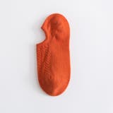 オレンジ | 靴下フットカバーレディース スニーカー用 滑り止 | shoppinggo