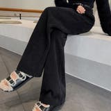 裏起毛パンツ ベルト付き ワイドパンツ | shoppinggo | 詳細画像8 