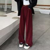 裏起毛パンツ ベルト付き ワイドパンツ | shoppinggo | 詳細画像10 