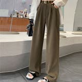 裏起毛パンツ ベルト付き ワイドパンツ | shoppinggo | 詳細画像14 