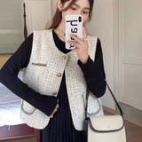 ツイードベストジャケット ワンピース セットアップ | shoppinggo | 詳細画像13 