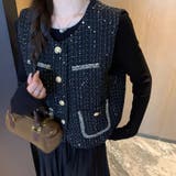 ツイードベストジャケット ワンピース セットアップ | shoppinggo | 詳細画像18 