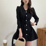 ミニワンピース 前ボタン Vネック | shoppinggo | 詳細画像6