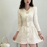 ミニワンピース 前ボタン Vネック | shoppinggo | 詳細画像12