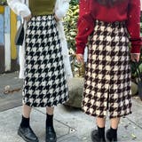 スカート 千鳥格子 チェック | shoppinggo | 詳細画像1 