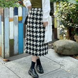 ブラック | スカート 千鳥格子 チェック | shoppinggo