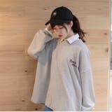 ロゴスウェット 刺繍入り韓国ロングTシャツ | shoppinggo | 詳細画像24