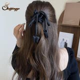 リボンヘアゴム ヘアアクセサリー オシャレ 髪飾り 上品 パーティー飾り | shoppinggo | 詳細画像7 