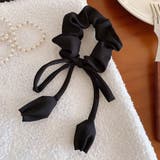 リボンヘアゴム ヘアアクセサリー オシャレ 髪飾り 上品 パーティー飾り | shoppinggo | 詳細画像3 