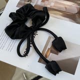 リボンヘアゴム ヘアアクセサリー オシャレ 髪飾り 上品 パーティー飾り | shoppinggo | 詳細画像4 
