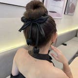 リボンヘアゴム ヘアアクセサリー オシャレ 髪飾り 上品 パーティー飾り | shoppinggo | 詳細画像1 