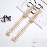 ベージュ | ブラストラップ フリル肩紐 ブラジャーストラップ | shoppinggo