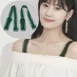 グリーン | ブラストラップ フリル肩紐 ブラジャーストラップ | shoppinggo
