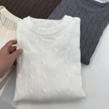 ケーブルニットセーター トップス ニット | shoppinggo | 詳細画像4 