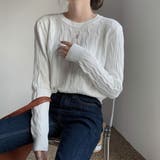ケーブルニットセーター トップス ニット | shoppinggo | 詳細画像11 