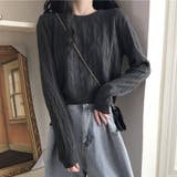 ケーブルニットセーター トップス ニット | shoppinggo | 詳細画像16 