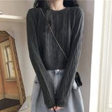 ケーブルニットセーター トップス ニット | shoppinggo | 詳細画像17 
