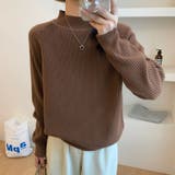 キャメル | ニットトップス レディース 長袖 | shoppinggo