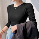 Tシャツ カットソー レディース インナー トップス  Tシャツ 暖かい 長袖 | shoppinggo | 詳細画像10 