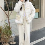 中綿ツイードジャケット ボアジャケット 千鳥格子コート | shoppinggo | 詳細画像7