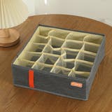 グレー | 下着収納 20マス仕切り 収納ケース | shoppinggo