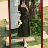 ワンピース 半袖 スクエアネック | shoppinggo | 詳細画像10 