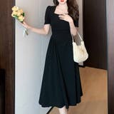 ワンピース 半袖 スクエアネック | shoppinggo | 詳細画像12 