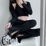 ハイウエストデニムパンツ 9分丈 10分丈 | shoppinggo | 詳細画像12 