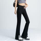 ブラック09 | ハイウエストデニムパンツ 9分丈 10分丈 | shoppinggo