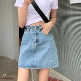 デニムスカート レディース ミニスカート | shoppinggo | 詳細画像1 