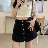 スカパン キュロット デニムショートパンツ | shoppinggo | 詳細画像8